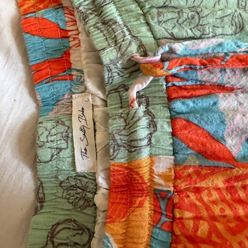 Patchwork Coastal Print Maxi Skirt - Picture 2 of 4